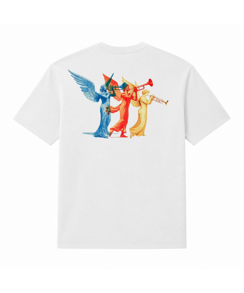 CloudCore Revelation Tee - Back with three angels graphic